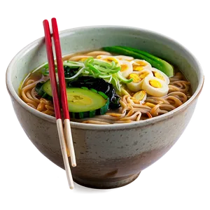 Vegetarian Ramen Bowl PNG 05242024