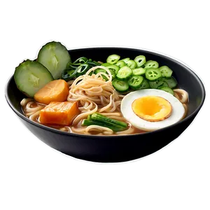 Vegetarian Ramen Bowl Png 06212024 PNG image