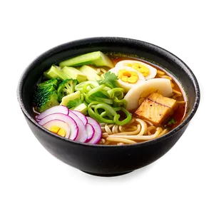 Vegetarian Ramen Bowl Png 06212024 PNG image