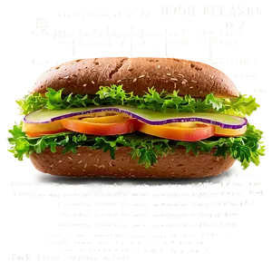 Veggie Delight Sandwich PNG 3