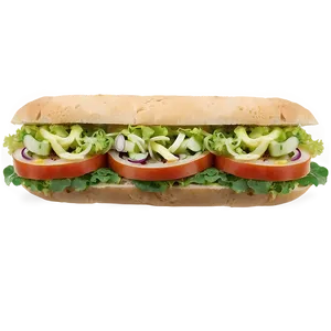 Veggie Lover's Sub Sandwich PNG 94