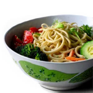 Veggie Noodles Bowl PNG 05242024