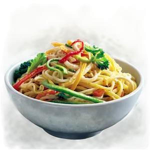 Veggie Noodles Bowl PNG 5