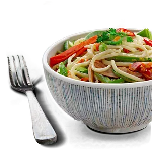 Veggie Noodles Bowl PNG Vor