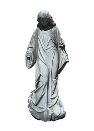 Veiled Figure Statue Sculpture PNG image