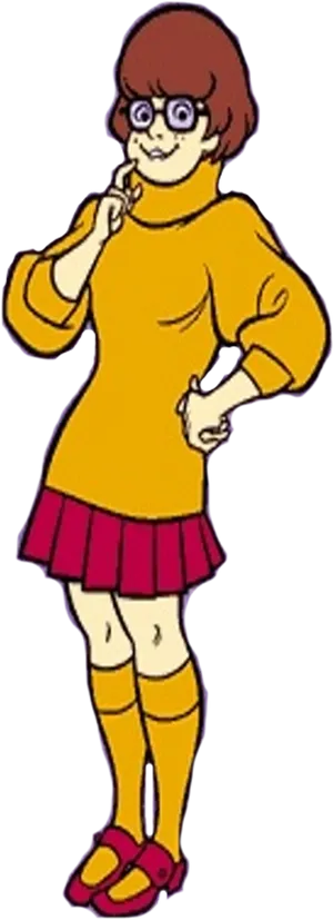 Velma Dinkley Scooby Doo Character PNG image