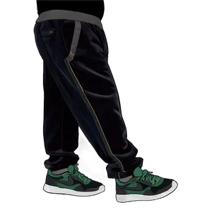 Velvet Black Sweatpants PNG Bjy PNG