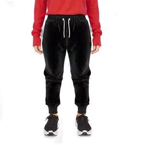 Velvet Black Sweatpants PNG Lia43 PNG