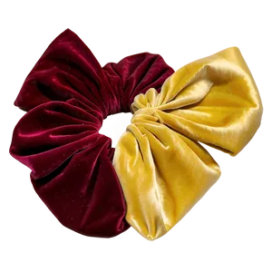 Velvet Bow Scrunchie Png 06132024 PNG image