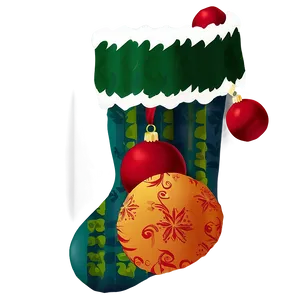 Velvet Christmas Stocking Png Fax71 PNG image