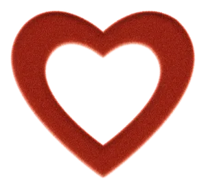 Velvet Heart Outline
