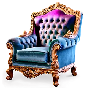 Velvet King Chair PNG 57 PNG