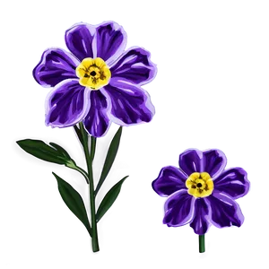 Velvet Purple Flower PNG Bby PNG