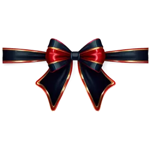 Velvet Red Bow PNG 2 PNG