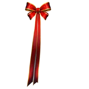 Velvet Red Bow PNG Gtf22