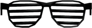 Venetian Blind Sunglasses Graphic PNG image