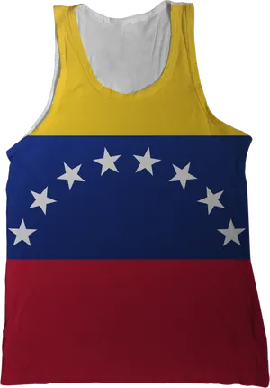 Venezuela Flag Tank Top PNG image