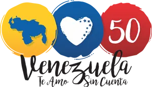 Venezuela Loveand Pride Graphic PNG