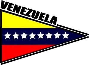 Venezuela Pennant Graphic PNG image