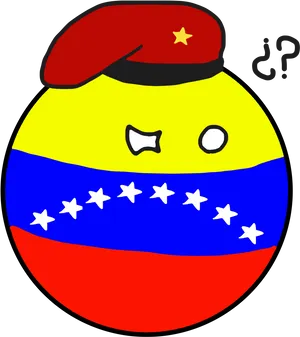 Venezuelan Flag Cartoon Character PNG image