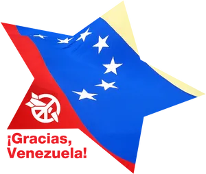 Venezuelan Flag Gratitude PNG image