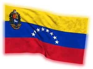 Venezuelan Flag Waving PNG image