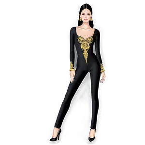 Versace Fashion Sketch PNG 06202024
