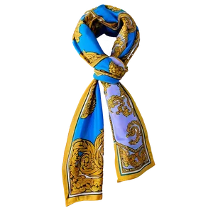 Versace Silk Scarf Design Png Qkx PNG image