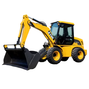 Versatile Backhoe Loader PNG Scx64