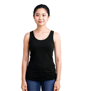 Versatile Black Tank Top PNG 06282024