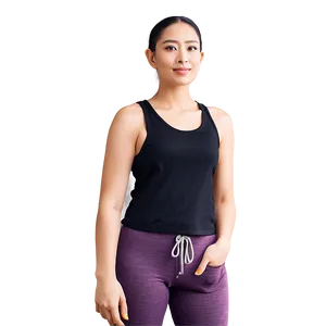 Versatile Black Tank Top PNG Vkt77 PNG