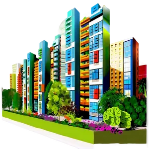 Vertical City Gardens Png Lkb79 PNG image