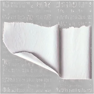 Vertical Paper Rip PNG 4