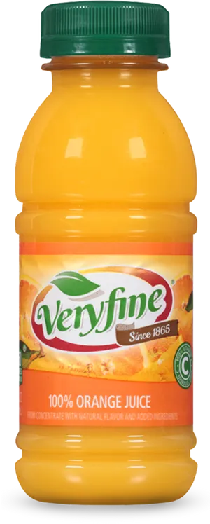 Veryfine Orange Juice Bottle PNG