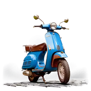 Vespa On Cobblestone Street PNG Ghc