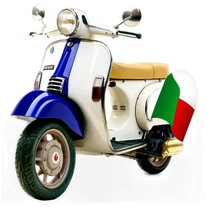 Vespa With Italian Flag Png 06252024 PNG image