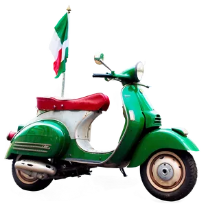 Vespa With Italian Flag Png 06252024 PNG image