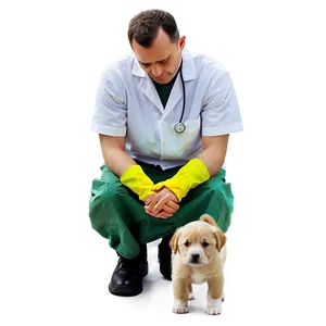 Vet And Puppy Png Uop PNG image