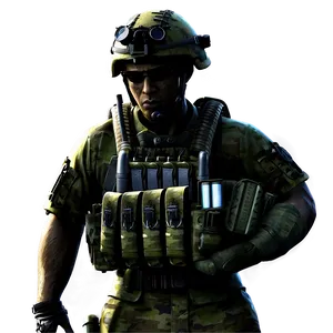 Veteran Soldier Shadow Png Gvc86 PNG image