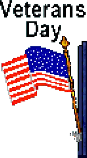 Veterans Day American Flag PNG image