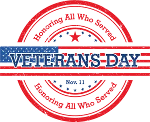 Veterans Day Tribute Graphic PNG image