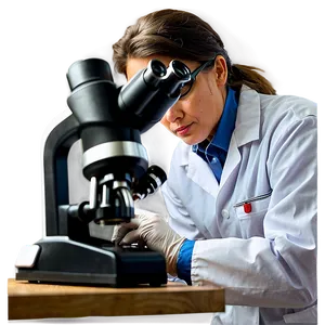 Veterinarian With Microscope Png 76 PNG image