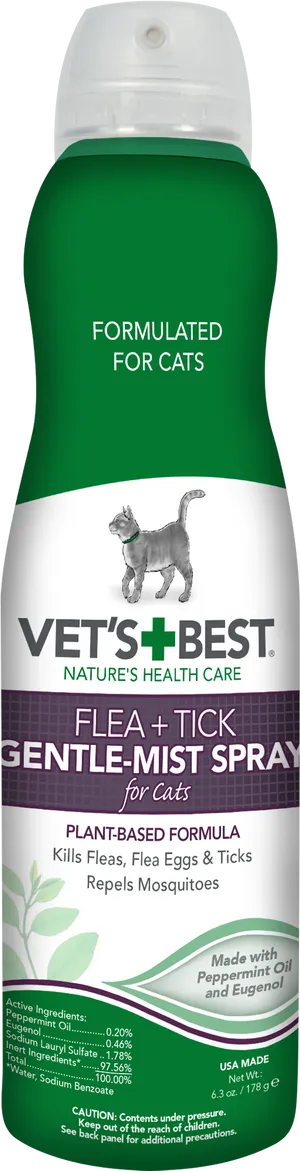 Vets Best Flea Tick Sprayfor Cats PNG image