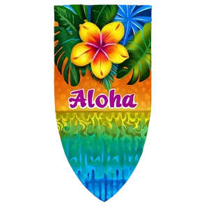 Vibrant Aloha Banner Png 06272024 PNG image