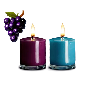 Vibrant Berry Candle PNG 05242024 PNG
