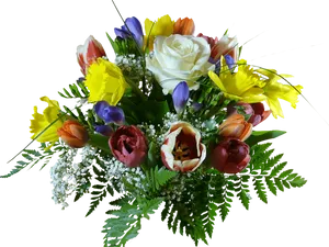 Vibrant Birthday Flower Bouquet.png PNG image