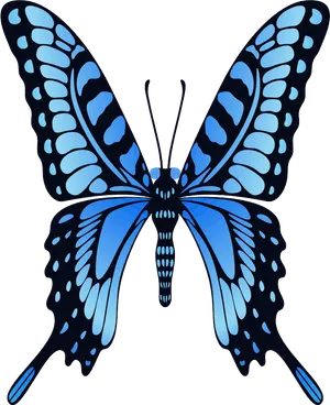 Vibrant_ Blue_ Butterfly_ Illustration.png PNG image