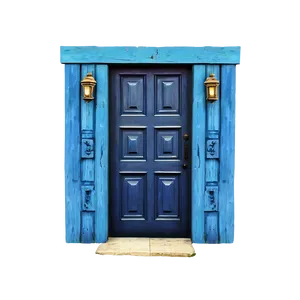 Vibrant Blue Door Png 05042024 PNG image