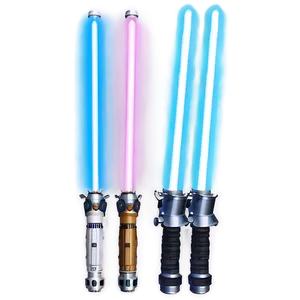 Vibrant Blue Jedi Lightsaber Png 06262024 PNG image