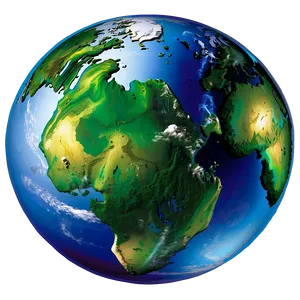 Vibrant Blue Planet Graphic Png 06292024 PNG image